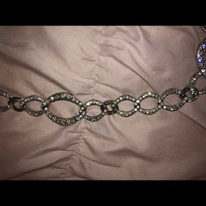 Rhinestone link belt